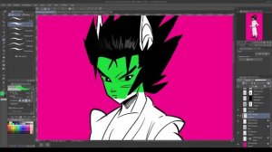 Clip Studio paint - How to use clipping mask to color art