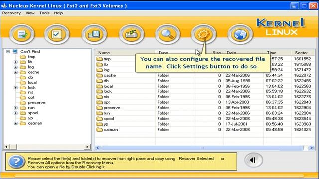 Recover Lost Linux  Data from Ext2 or Ext3 File System Using Kernel for Linux Recovery Tool