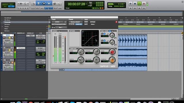 Sidechain compression ProTools-10 tutorial
