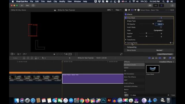 Write On Text Effect Final Cut Pro X (No Plugins) [Final Cut Pro X Tutorials] смотреть онлайн