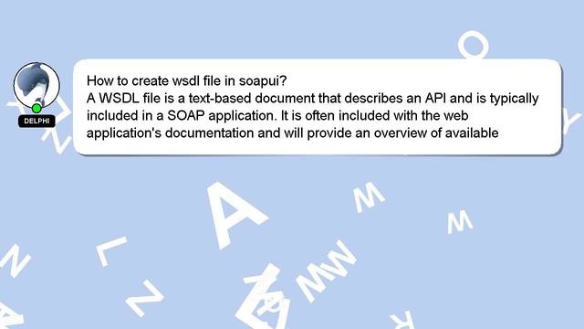 How To Create Wsdl File In Soapui?