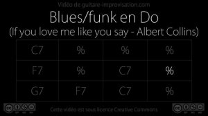 Blues-funk in C (If you love me like you say - Albert Collins)