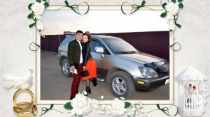 Белая фата   свадебный подарок от папы дочке   слайд шоу на заказ