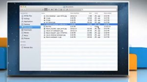 How to view a Finder Window as list or columns in Mac® OS X™