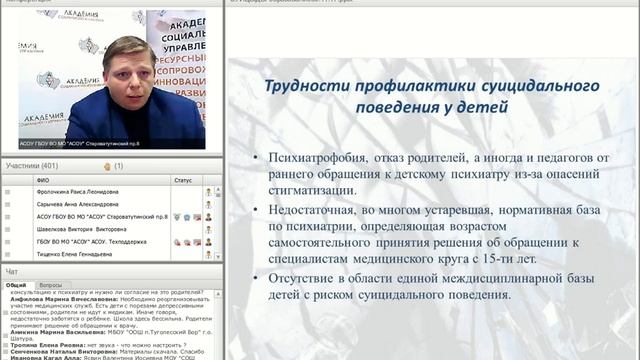 Профилактика суицидального поведения детей и подростков