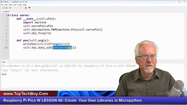 Raspberry Pi Pico W LESSON 66: Create  Your Own Libraries in Micropython