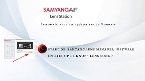 Samyang Lens Station. Firmware update. Nederlandstalige tutorial