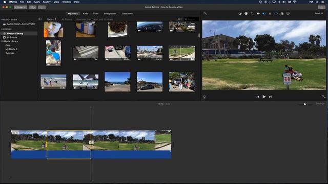 iMovie Tutorial - How to Reverse Video
