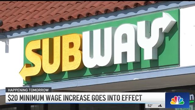 California to increase minimum wage for fast-food workers смотреть онлайн