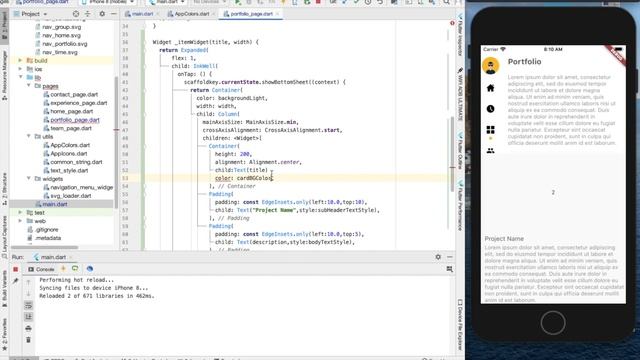 Build an Android CV & Portfolio Minimal App Part2 - Flutter Tutorial