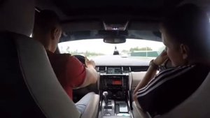 Звук выхлопа внутри.Range rover sport4.2 supercharged