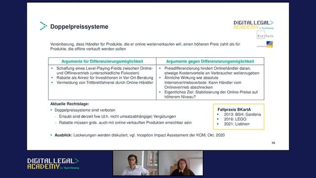 Digital Legal Academy – Session #5 - Kartellrechtliche Fragen der Digitalisierung смотреть онлайн