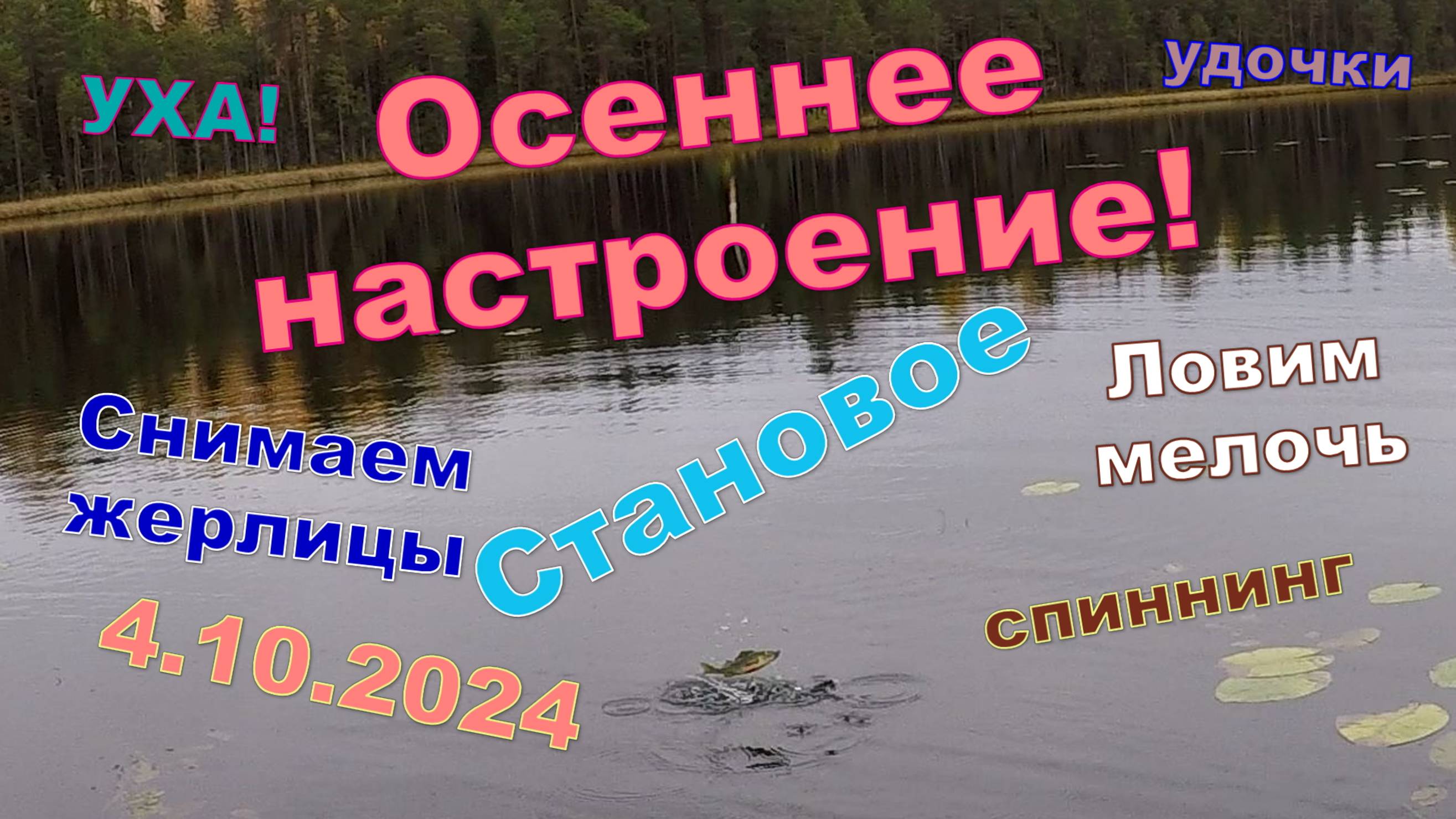 Жерлицы, удочки, спиннинги. Уха. Озеро Становое. 4.10.2024. Осень!