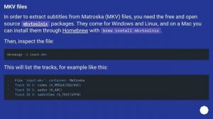 How to extract subtitles from MP4 and MKV movies