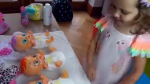 Cry Baby Dolls by Cry Babies /Рутина маленького блогера /Катя- мама /Nursery Rhymes / Pretend Play
