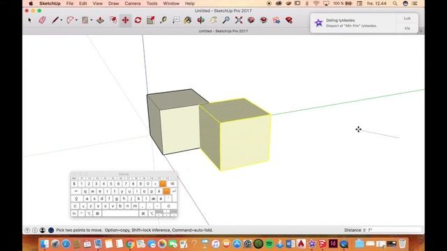 SketchUp Mac 2018 - how to move an object - the only way - tutorial смотреть онлайн