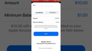 How to AUTO LOAD FUNDS to APPLE ID BALANCE?