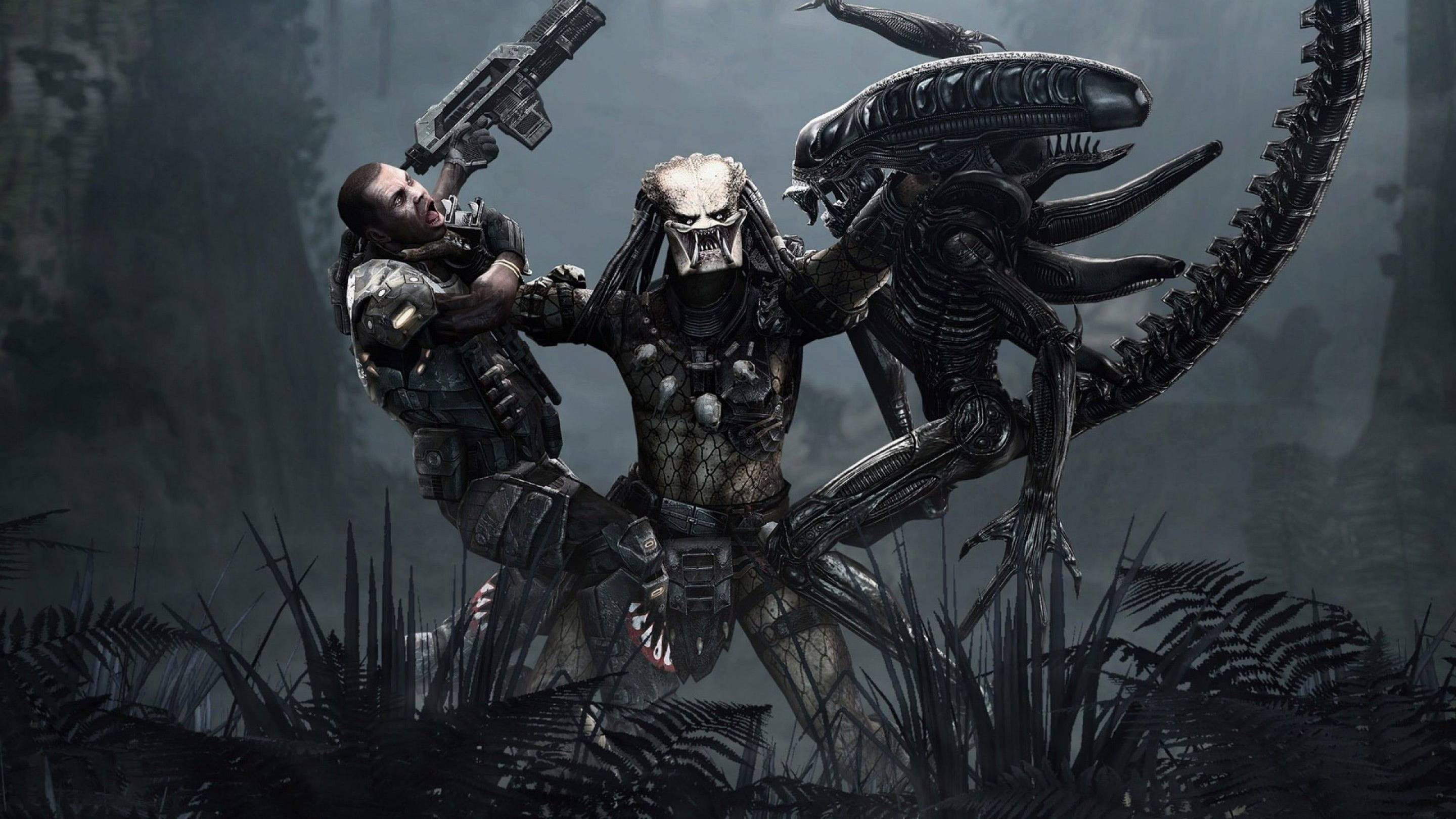 Aliens vs. Predator 2010 Стрим 2 серия Морпех в деле Финал за морпеха