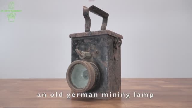 Латунное покрытие редкой немецкой шахтерской лампы 1945 года выпуска