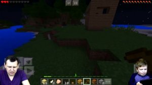 Майнкрафт ВЫЖИВАНИЕ _ Первая НОЧЬ! _ ИГРАЕМ в Minecraft Видео для детей летсплей Матвей Котофей