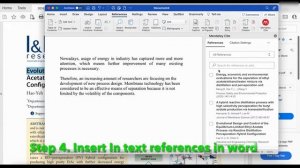 How to use Mendeley Reference Manager for Referencing in Microsoft word