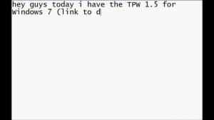 TPW for Windows 7