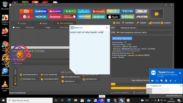 UNLOCK MICLOUD REDMI NOTE 10 5G CAMELLIA + FRP BYPASS MENGUNAKAN UNLOCKTOOL