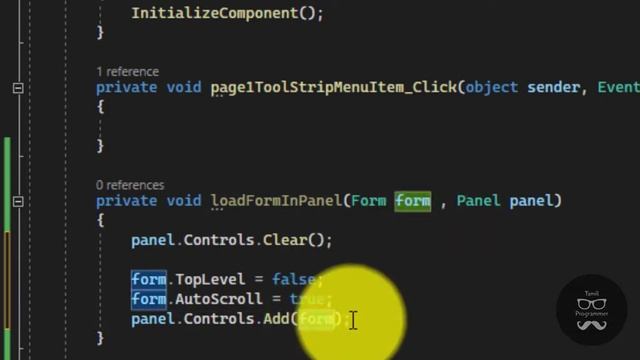 How To Use Multiple Forms In One C# Panel In One Windows Form Panel | C# Tutorial | Tamil Programme