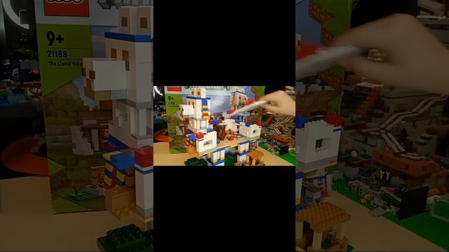 обзор на новое Лего Minecraft Деревня лам