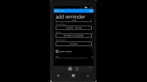 Creating a leaving reminder in When... Do... for Windows Phone 8