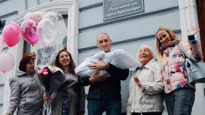 Выписка из роддома новорожденной Любавы. Краснодар.