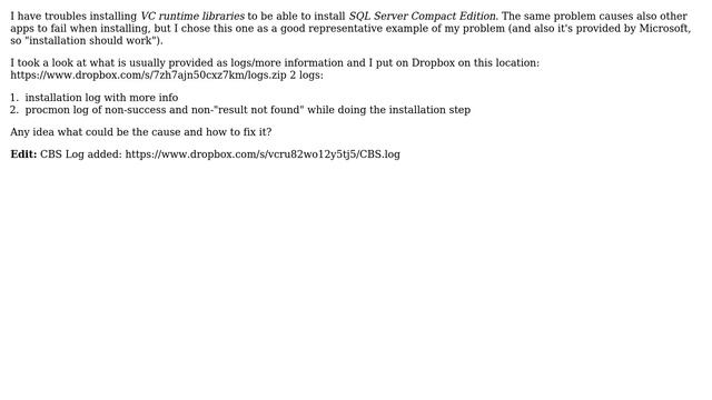 Error 1935.An Error Occurred During The Installation Of Assembly...