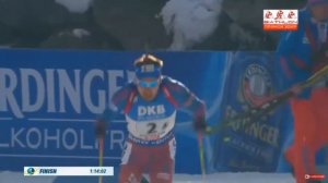 Биатлон. Победа. Шипулин с флагом Россия-БЕЖЕЦК!!!