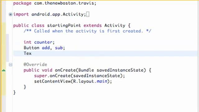Android Application Development Tutorial   008   Setting up Variables and Referencing XML ids