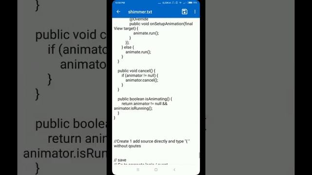 Sketchware Library - Library Shimmer