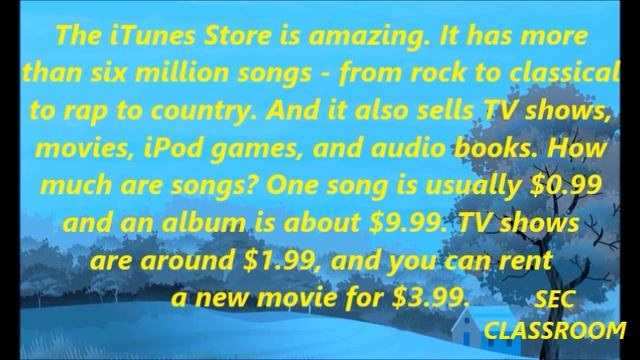 English reading practice for beginners 10 /Check out the iTunes Store! and Our trip so far смотреть онлайн