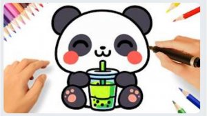 КАК НАРИСОВАТЬ МИЛУЮ ПАНДУ КАВАЙИ ЛЕГКО 🐼❤️