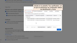 Cómo importar una copia del certificado electrónico en Mozilla Firefox