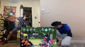 FNF Sasuke VS Corrupted NARUTO — Saturdays Apocalypse In Real Life (FNF IRL)
