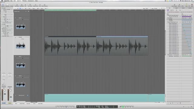 Logic Studio 9 Tutorial - Flex Time (Beats and Tempo)