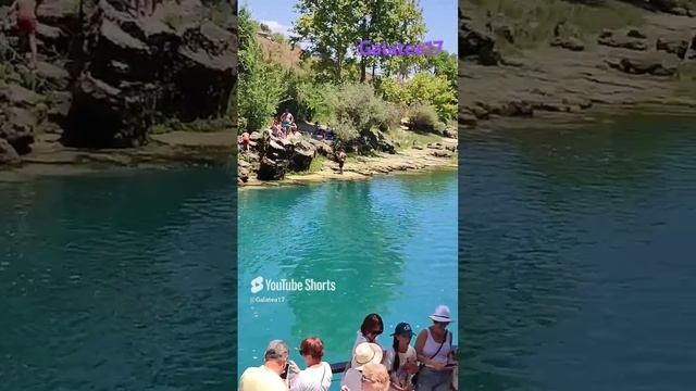 SIDE МАНАВГАТ ТУРЦИЯ/БЕСКОНЕЧНОЕ ЛЮБОВАНИЕ ЦВЕТОМ ВОДЫ НА ЭКСКУРСИИ/МНОГО НАРОДУ #travel #рутуб #топ