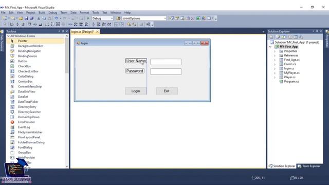 How to Create Login Form in C# | C# Windows Form Login Design