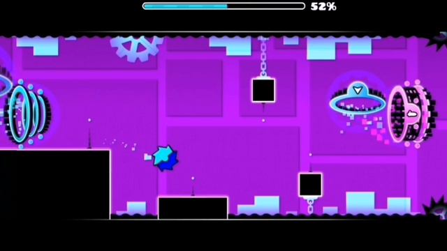Прошёл уровень theory of ewerythink в geometry Dash