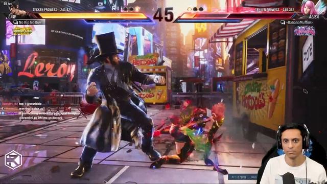 Rip (Law) vs Cuddle_Core  (Alisa) - High Level Ranked Match - TEKKEN 8