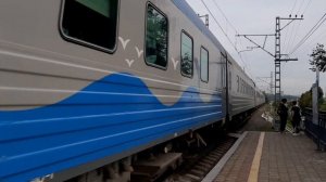 Электровоз 2ЭС4К-140 с поездом №316Э "Таврия" сообщением Адлер-Симферополь