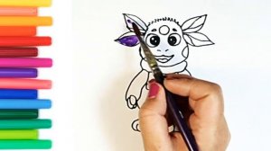 Лунтик. Как нарисовать Лунтика. Раскраска