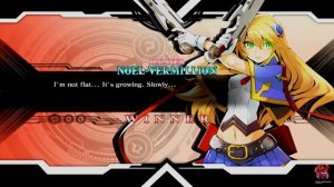 BlazBlue Central Fiction (2017) - Arcade Walktrough Act 1 -Noel -4K 60FPS.
