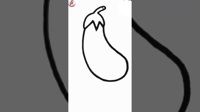 Brinjal Drawing Easy | Brinjal Drawing | Brinjal Drawing and colour| #brinjal смотреть онлайн