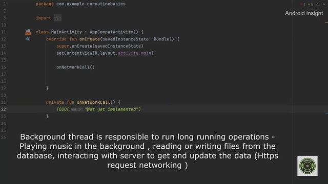 What is UI thread and background thread in Android | Coroutines | Part - 1 смотреть онлайн