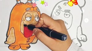 oddbods| coloring page for kids |чудики | раскраска для детей